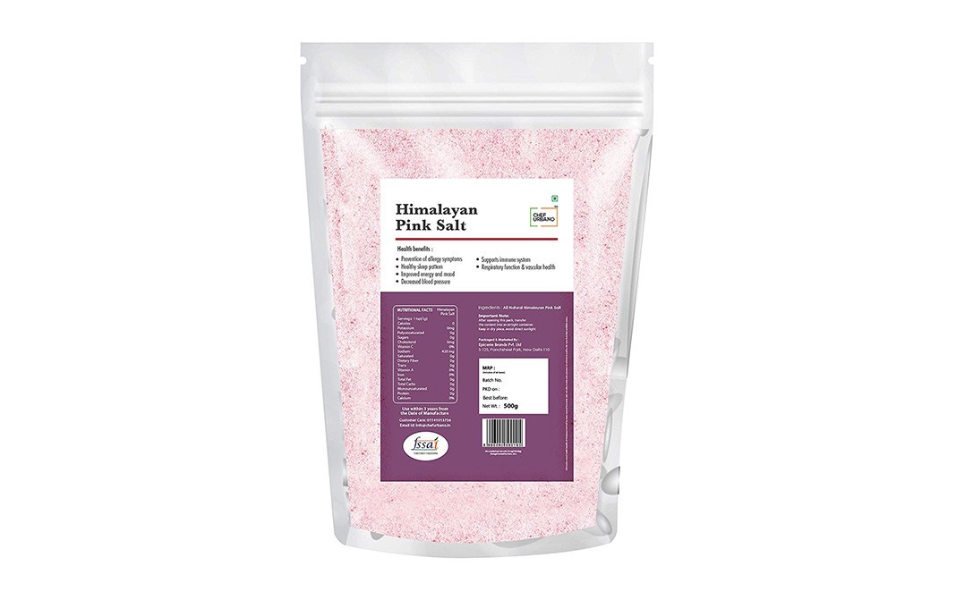 Chef Urbano Himalayan Pink Salt    Pack  500 grams